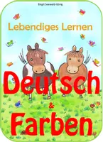 Vorschau - Stationenlernen - Lebendiges Lernen: Deutsch & Farben - Deckblatt