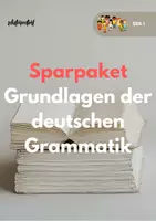 Vorschau - Unterrichtsreihen - Sparpaket: Grundlagen der deutschen Grammatik - Deckblatt