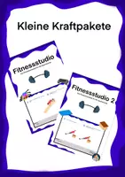 Vorschau - Stationenlernen - Kleine Kraftpakete - Das Fitnessstudiopaket - Deckblatt