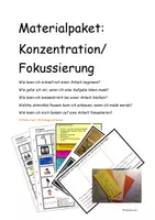 Vorschau - Fördermaterial/Inklusion - Materialpaket: Konzentration/ Fokussierung - Deckblatt