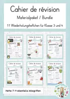 Vorschau - Arbeitsblätter - Français: Cahiers de révision - Materialpaket - Deckblatt