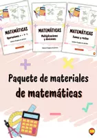 Vista previa - Unidades / Secuencias / Situaciones de Aprendizaje - Pack de materiales de matemáticas - Portada