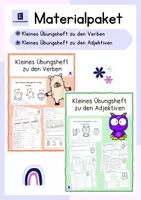 Vorschau - Arbeitsblätter - Materialpaket für die 2. Klasse: "Kleines Übungsheft zu den Verben" und "Kleines Übungsheft zu den Adjektiven" - Deckblatt