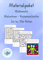 Vorschau - Arbeitsblätter - Materialpaket Rechen-Mal-Blätter zu den 2er - 10er Reihen - Deckblatt