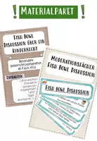 Vorschau - Stundenentwürfe - Materialpaket Fish Bowl Diskussion über ein Kinderrecht & Moderationsfächer - Deckblatt