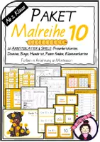 Vorschau - Arbeitsblätter - MATERIALPAKET Malreihe 10 | Arbeitsblätter & Spiele - Deckblatt