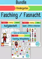 Vorschau - Stundenentwürfe - Bundle: Fasching / Karneval / Fasnacht - Deckblatt