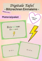 Vorschau - Spiele - Materialpaket Blitzrechnen Einmaleins (Digitale Tafel): Kl. 2 & 3 - Deckblatt