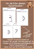 Vorschau - Arbeitsblätter - Materialpaket -Um die Ecke denken' 60 Vorlagen - Deckblatt