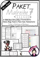 Vorschau - Arbeitsblätter - MATERIALPAKET Malreihe 7 | Arbeitsblätter & Spiele - Deckblatt