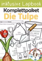 Vorschau - Stundenentwürfe - Komplettpaket - Die Tulpe (Frühblüher) mit Gedicht & Lapbook - Deckblatt