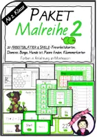 Vorschau - Arbeitsblätter - MATERIALPAKET Malreihe 2 | Arbeitsblätter & Spiele - Deckblatt
