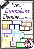 Vorschau - Stationenlernen - Materialpaket Domino | Malreihen - Deckblatt