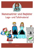 Vorschau - Fördermaterial/Inklusion - Materialpaket: Wortarten nach Montessori - Lege- und Tafelmaterial - Deckblatt