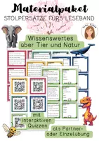 Vorschau - Arbeitsblätter - Materialpaket: Stolpersätze für´s Leseband - Deckblatt