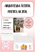 Vorschau - Arbeitsblätter - Materialpaket Arbeitsblätter "Das Mittelalter" - Deckblatt