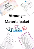 Vorschau - Arbeitsblätter - Materialpaket Atmung- Anatomie und Krankheitslehre - Deckblatt