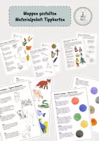 Vorschau - Merkblätter - Materialpaket: Wappen gestalten - Tippkarten - Deckblatt