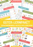 Vorschau - Arbeitsblätter - Oster-Lernpaket für Kindergarten & Vorschule – Schwungübungen, Mathe & Kita-Vorlagen - Deckblatt