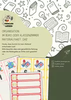 Vorschau - Anderer Materialtyp - Materialpaket: Büroorganisation - DaZ - Deckblatt