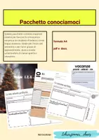 anteprima - Esercizi - Raccolta di materiali "Conosciamoci" | attività - Pagina di copertina