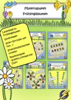 Vorschau - Stationenlernen - Materialpaket Frühlingsblumen - Deckblatt