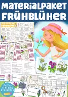 Aperçu - Feuilles d'exercices - Deutsch / Allemand Frühblüher Frühling Bundle / Materialpaket - Page de couverture