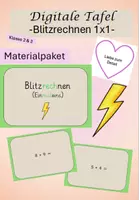 Vorschau - Spiele - Materialpaket Blitzrechnen Einmaleins (Digitale Tafel): Kl. 2 & 3 - Deckblatt