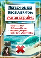 Vorschau - Arbeitsblätter - Materialpaket "Reflexion bei Regelverstößen" - Deckblatt
