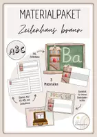 Vorschau - Arbeitsblätter - Materialpaket Zeilenhaus (braun) - Deckblatt