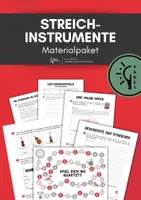 Vorschau - Arbeitsblätter - Streichinstrumente⎜Materialpaket mit Arbeitsblättern, Spielen und Leistungskontrolle - Deckblatt