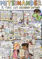 Vorschau - Arbeitsblätter - Soziales Lernen Grundschule – Großes Materialpaket Miteinander Klasse 2-6 | Konflikte, Klassengemeinschaft, Gute Taten - Deckblatt