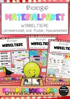 Vorschau - Arbeitsblätter - Materialpaket - Wirbeltiere - Deckblatt