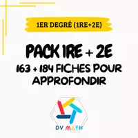 Aperçu - Apprentissages en autonomie - Pack de 347 Fiches - MATH (1er degré - BE) - Page de couverture