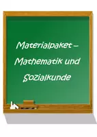 Vorschau - Stundenentwürfe - Materialpaket - Mathematik / Sozialkunde / Politik - Deckblatt