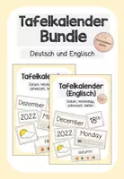 Vorschau - Bildkarten - Tafelkalender - Bundle (Deutsch + Englisch) - Deckblatt