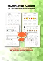 Vorschau - Arbeitsblätter - Natürliche Zahlen - Grundrechungsarten - Deckblatt