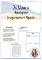 Vorschau - Stundenentwürfe - Materialpaket - Ukraine Gruppenpuzzle + Flipbook - Deckblatt