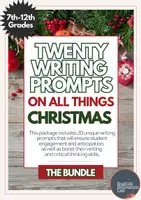 Vorschau - Arbeitsblätter - Christmas Writing Prompts- Bell Ringers| Vol. 1 and 2 - Deckblatt