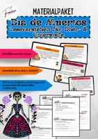 Vorschau - Arbeitsblätter - 💀 Materialpaket - Leseverstehen Día de los Muertos 💀 - Deckblatt