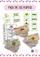 Vista previa - Hojas de trabajo - PACK SOBRE LAS PLANTAS - Material colaborativo - Portada