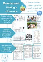 Vorschau - Unterrichtsreihen - Materialpaket: Making a difference - Deckblatt