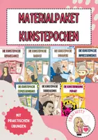 Vorschau - Mal- und Bastelvorlagen - Materialpaket Kunstepochen mit praktischen Übungen - Deckblatt