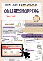 Vorschau - Unterrichtsreihen - Onlineshopping - Sparpaket - Deckblatt