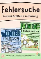 Vorschau - Spiele - Fehlersuche: Wo sind die Fehler versteckt? Winter & Frühling - Deckblatt