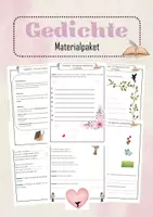 Vorschau - Arbeitsblätter - Materialpaket "Gedichte" - Deckblatt