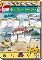 Vorschau - Arbeitsblätter - Materialpaket - Northern Ireland - Writing/Reading/Vocabulary - Deckblatt