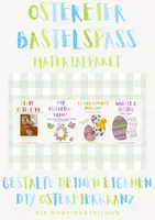 Vorschau - Arbeitsblätter - Materialpaket - 🐣 Ostereier-Bastelspaß DIY – Gestalte deinen eigenen Ostereierkranz! - Deckblatt