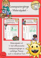 Vorschau - Stundenentwürfe - Materialpaket Lesespaziergänge - Deckblatt