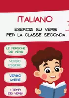 anteprima - Esercizi - Italiano: 4 Materiali sui VERBI! - Pagina di copertina